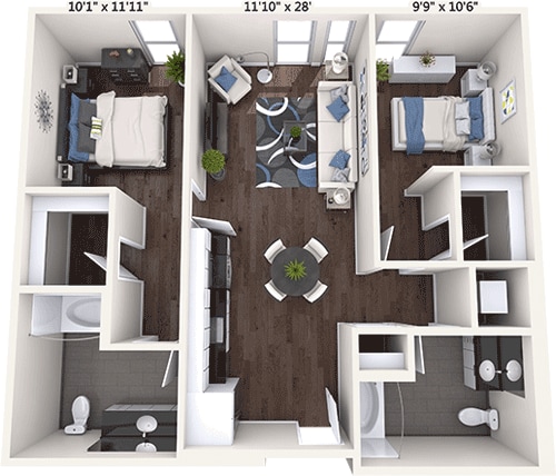Floorplan - Potrero 1010