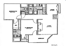 Two Bedroom - Midland Terrace