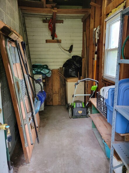 attached shed for bikes/lawn tools - 711 N Blair Ave