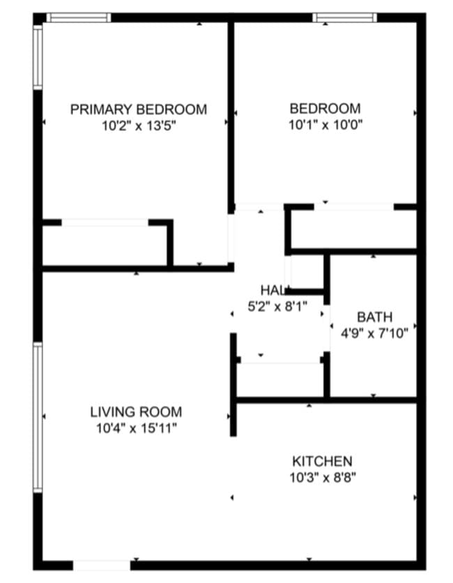 Unit #1730-7 2 Bedroom, 1 Bathroom - Goddard Apartments