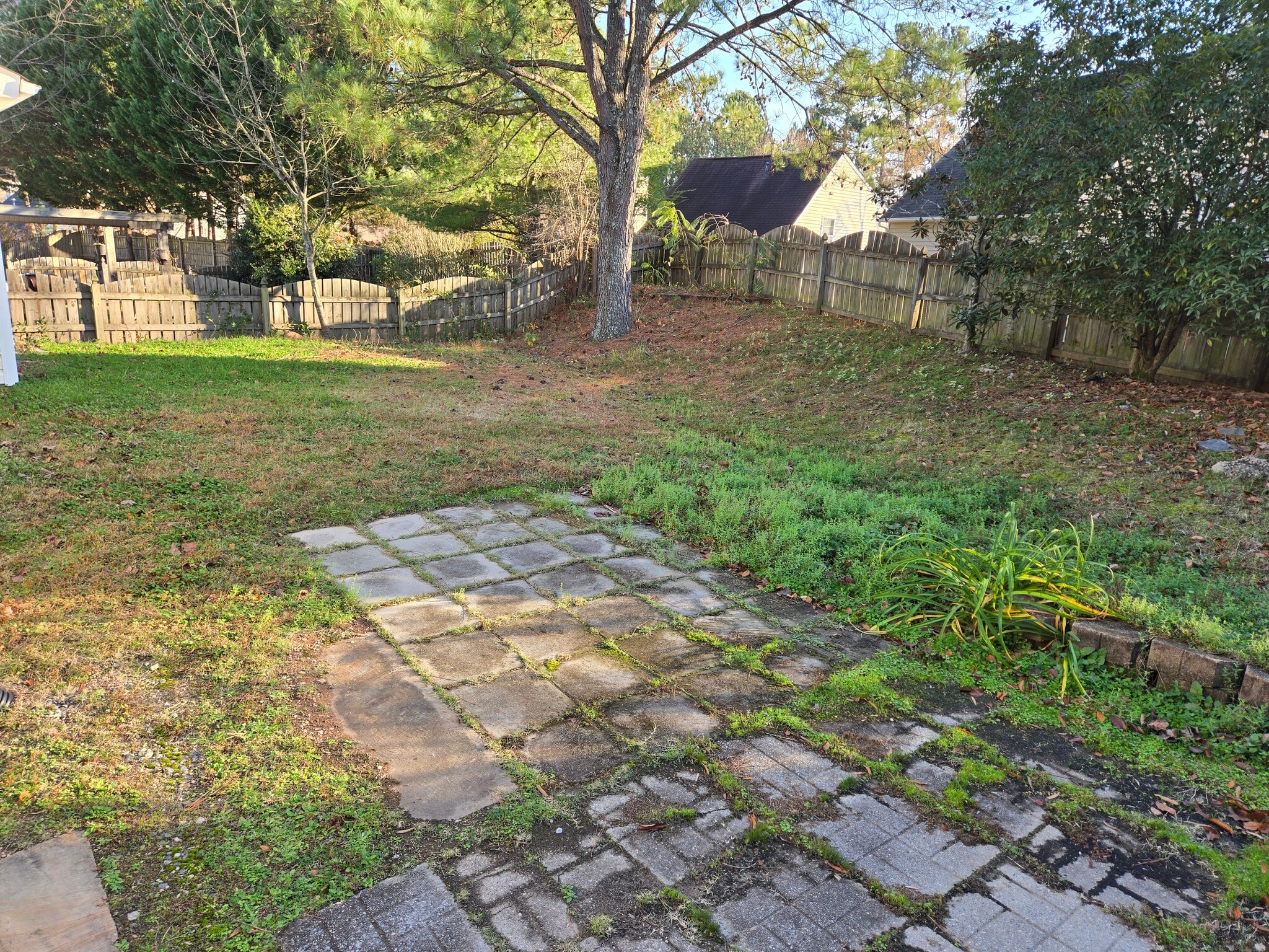 Fenced backyard - 5006 Silhouette Dr
