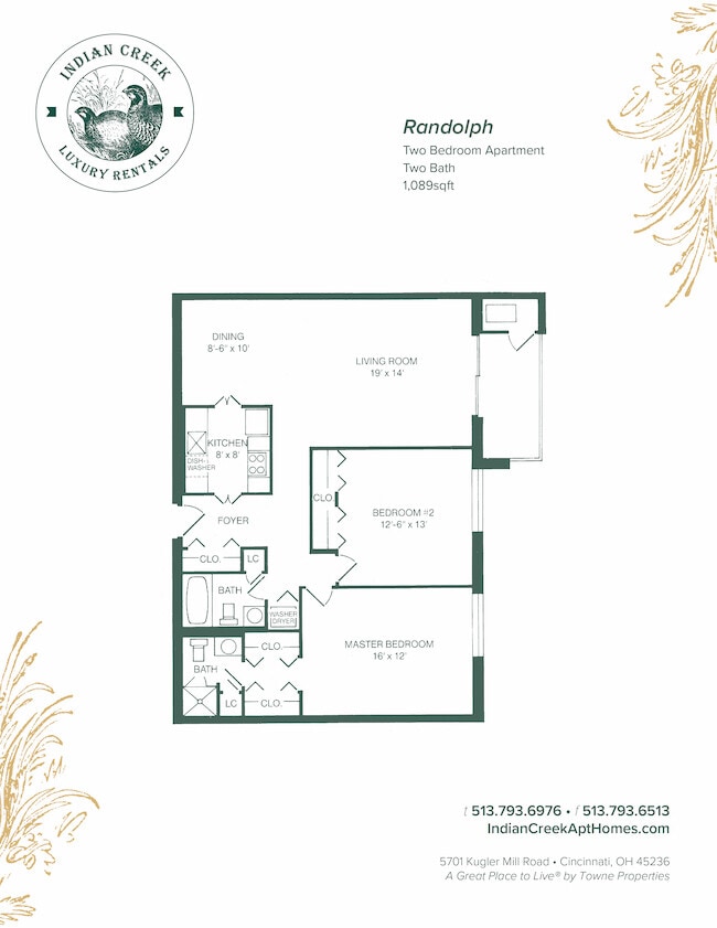 Floorplan - Indian Creek Apartments and Townhomes