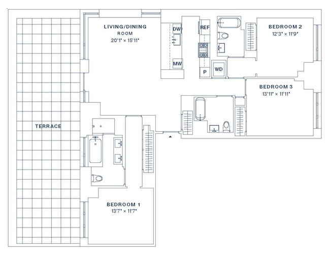 Floorplan - 222 W 80 Street