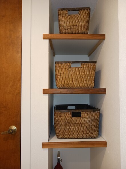 Closet in powder room - 441 N Harbor City Blvd