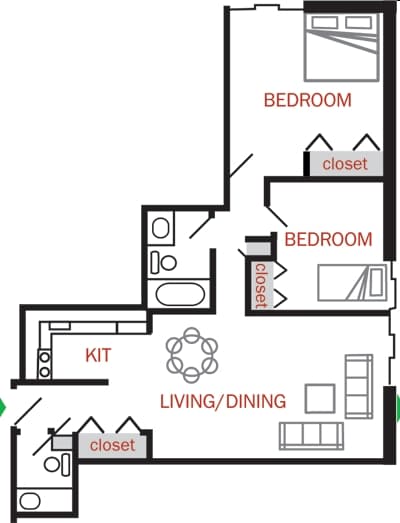 2BR/1.5BA - Lakeland