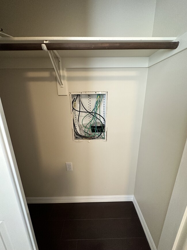 3rd floor master bedroom closet (Ethernet wired box for home) - 22919 Mariposa Ave