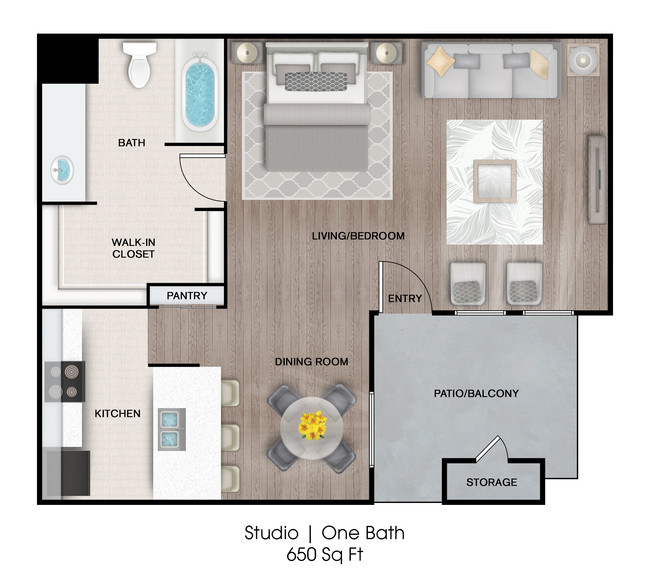 Floorplan - Villas at Cantamar Apartments