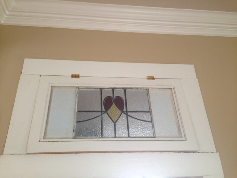 Stained glass details - 746 Europe St