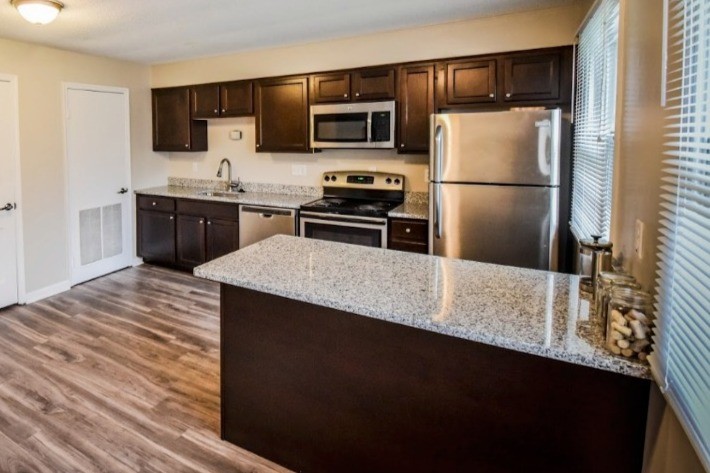 Stainless steel appliances - Triphammer Apartments