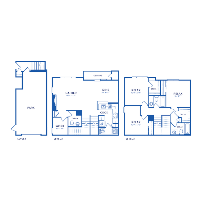 Floorplan - Huntington Townhomes