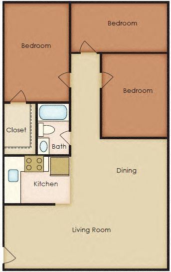 Floorplan - Walker Mill Apartments