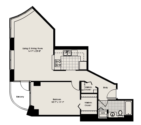 1BR/1BA - 400 N LaSalle St