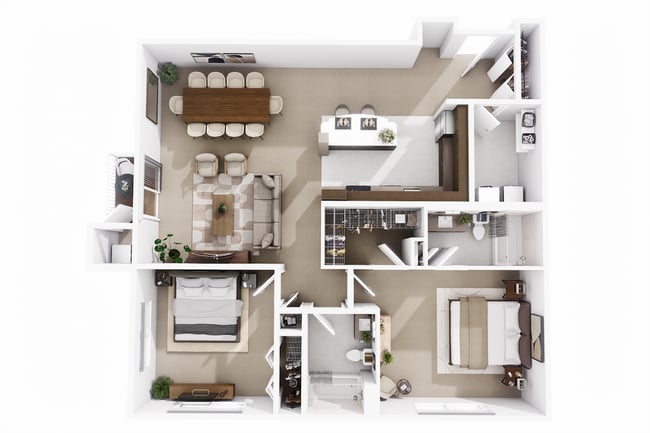 2 Bedroom/2 Bath (Corner) - Grassfields Commons