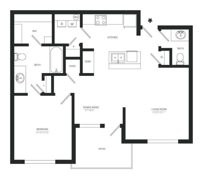 Floorplan - The Fountains of Conroe Apartment Homes