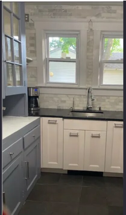 Soap stone kitchen counters marble back splash - 80 Wyckoff Ave