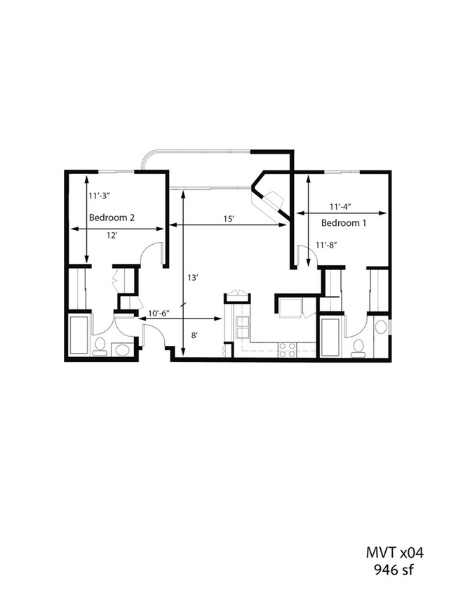 Floorplan - Midvale Towers