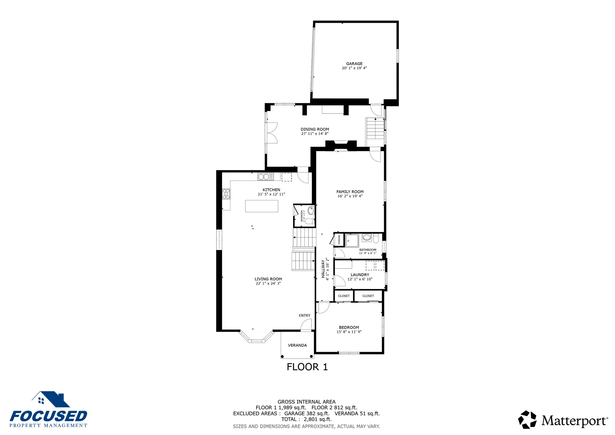 Floor Plan - 1105 N Monaco Street Pky