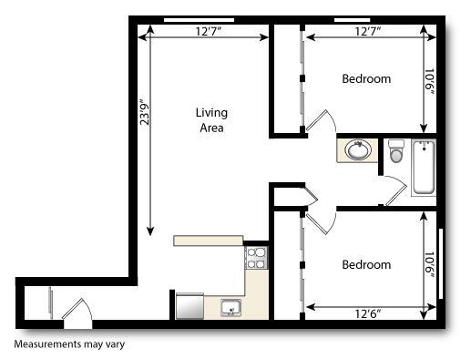 Floorplan - Botanic Place Apartments