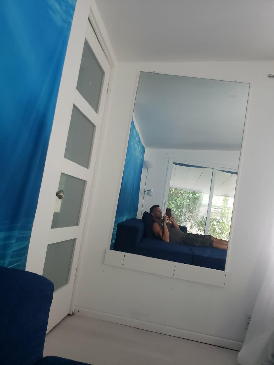 Large Wall Mirrors make Living Area feel extra spacious - 1875 Missle View Ave