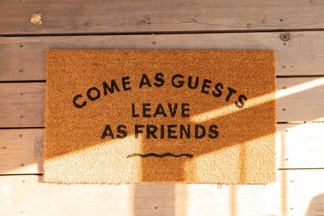Welcome entry mat - 5955 Fern St