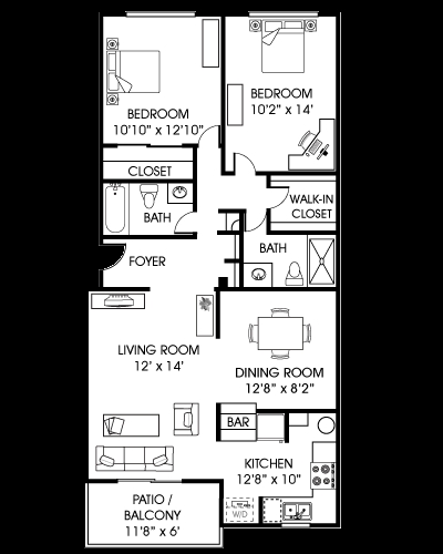 2BR/2BA - Spring Garden Apartments