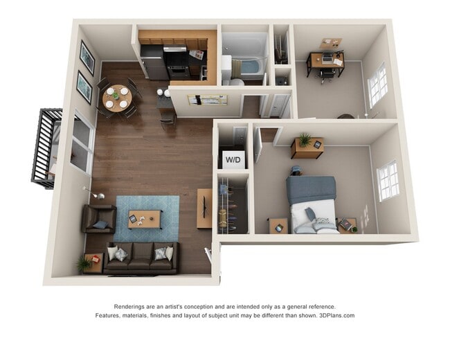 2 Bed 1 Bath - Oxford West