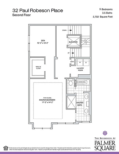 Floorplan - The Residences at Palmer Square