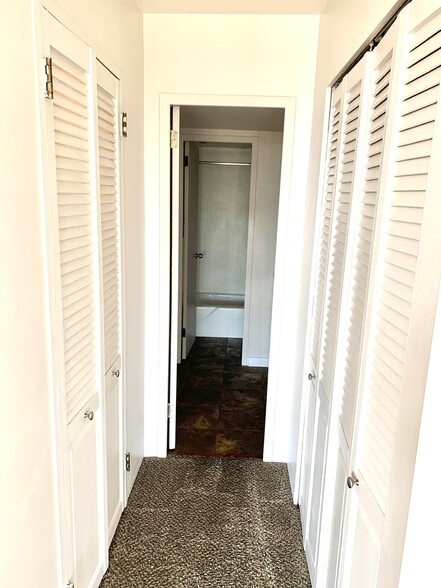 Closet view to bathroom in principle bedroom - 790 N Washington St