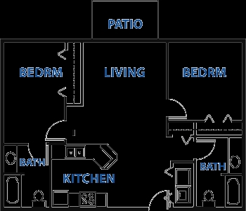 2BR/2BA - Maria Place Apartments