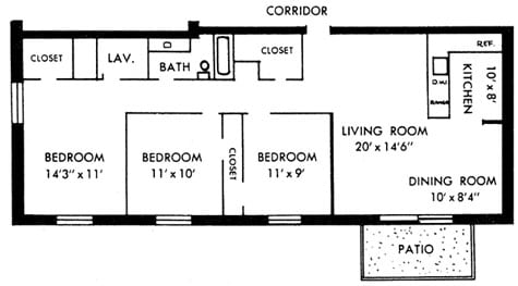 3BR/2BA - Granada Gardens Apartments & Townhomes