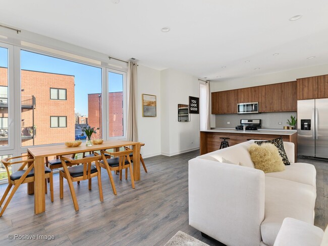 Open Concept Living & Dining Room - North Oak Lofts