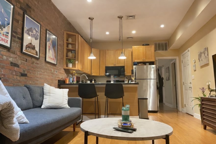 Living to Kitchen View - 241 Boston St