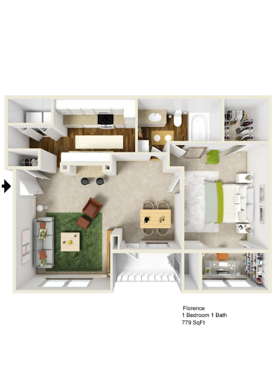 Floorplan - Milano Apartments