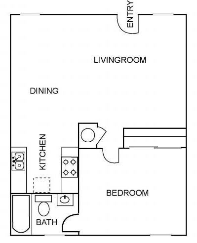 1BR/1BA - Villa Serena