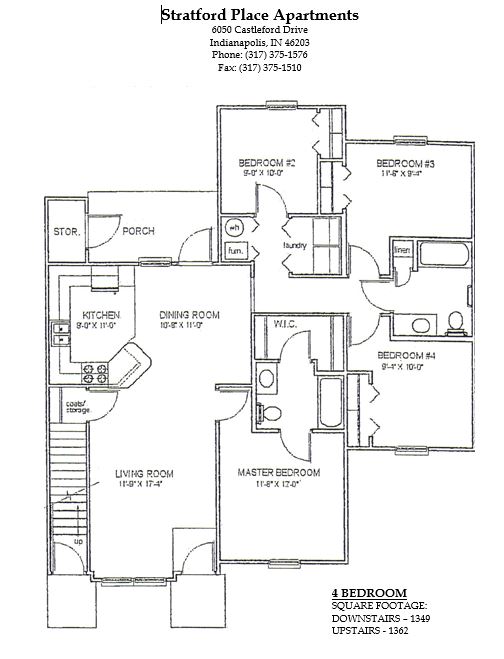 Floorplan - Stratford Place Apartments