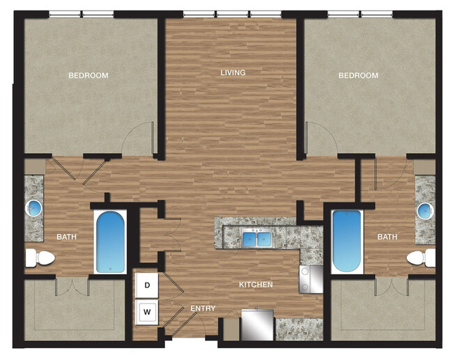 Floorplan - Crest at Las Colinas Station