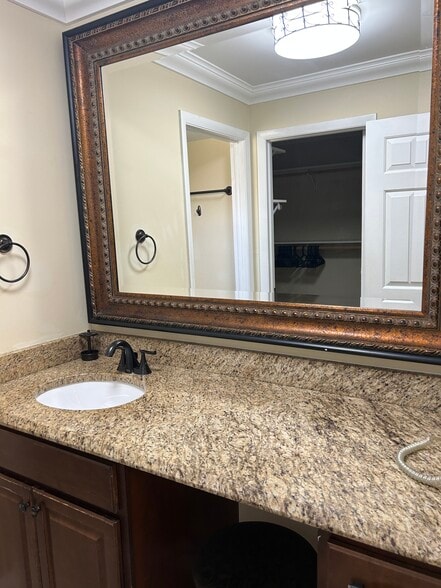 Master bath granite counter top vanity - 225 Deer Creek Blvd