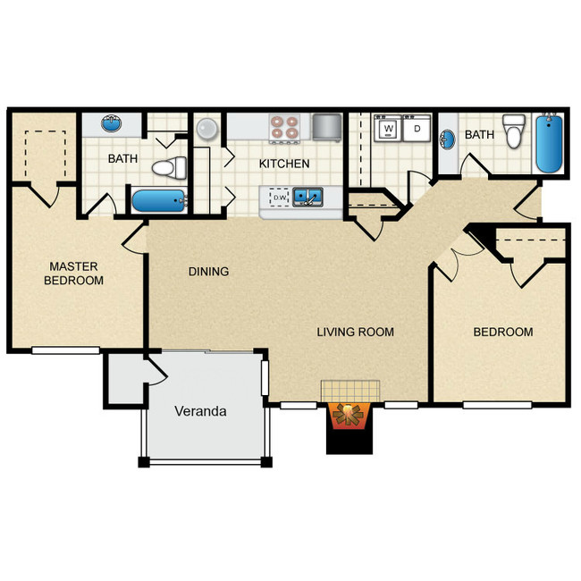 Floorplan - Thorncroft Farms Apartments