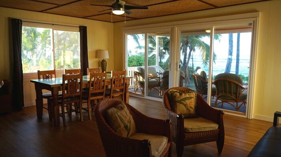 Sliding Glass Doors to Ocean View Lanai - 68 -287 Crozier Loop