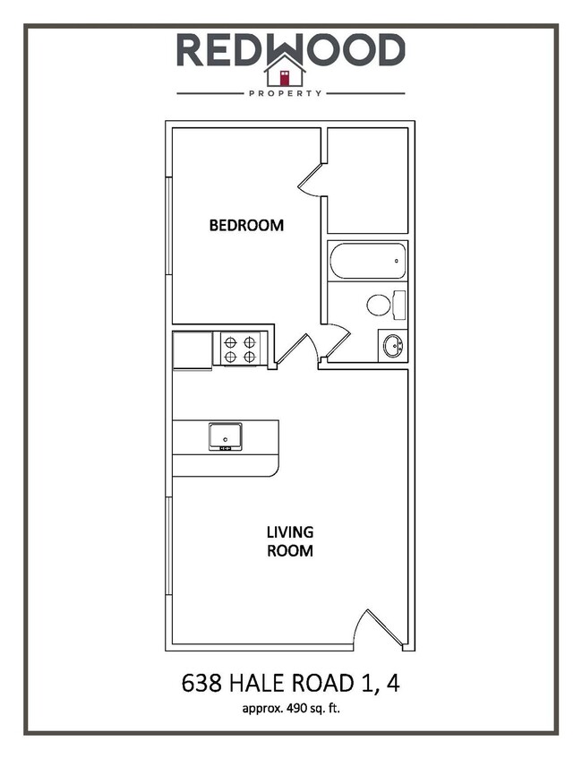 Floorplan - Beautifully updated one-bedroom apartments...