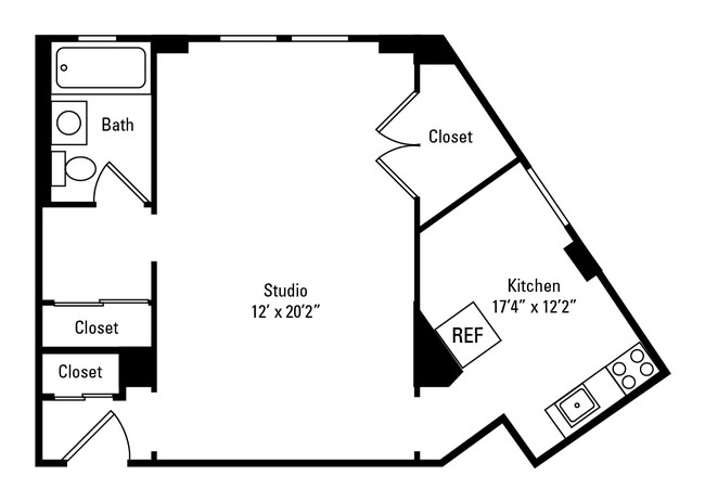 Floorplan - 7100 South Shore Apartment Homes