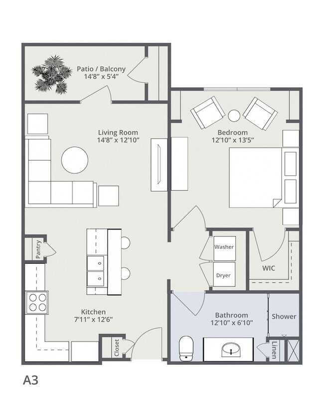 Floorplan - Atlas Point at Prestonwood, 55+ Apartments