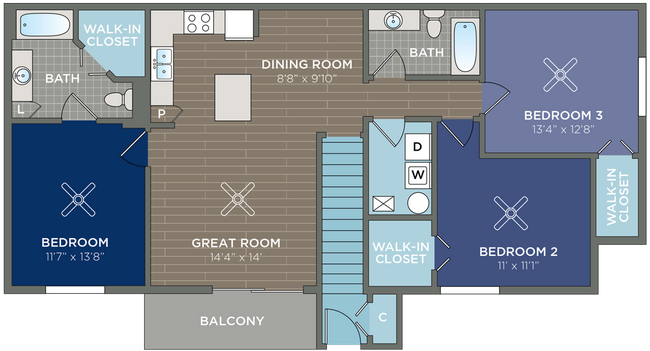Floorplan - Courtyards at Estero