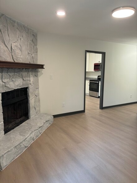 View from Living Room into Kitchen - 1685 Bald Ridge Marina Rd