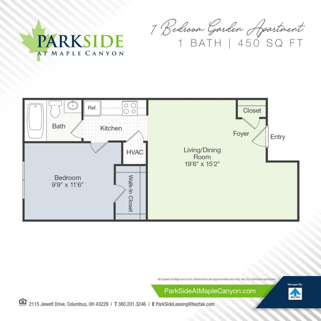 Floorplan - Parkside at Maple Canyon