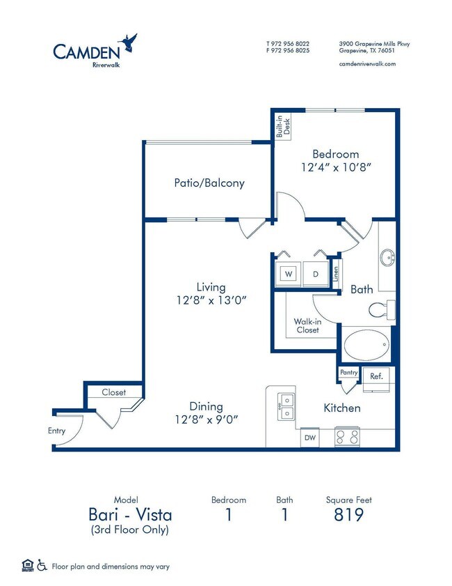 Floorplan - Camden Riverwalk
