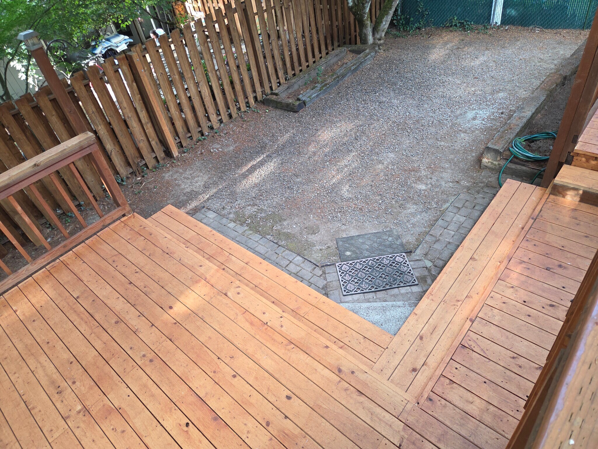 Back patio & garden - 15177 SW Barcelona Way