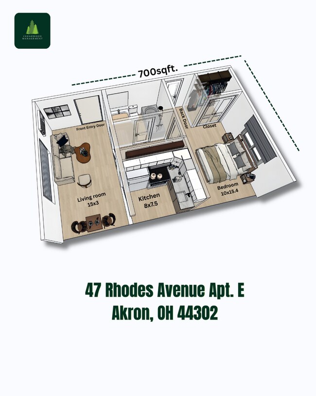 Building Photo - Simple and comfortable 1 Bedroom 1 Bathroom at Rhodes Avenue!