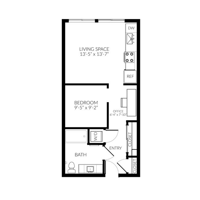 Floorplan - Huntington Apartment Homes