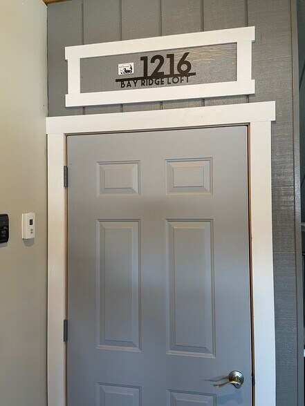 Private apartment entry inside garage - 1216 Bay Ridge Dr